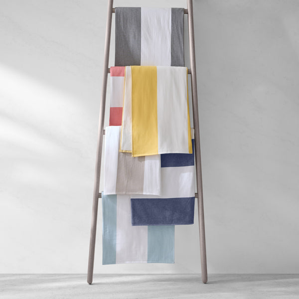 Block Stripe Fouta Beach Towels - Seaglass