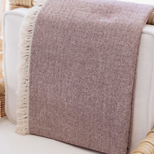 Brentwood Cotton-Wool Throw Burgundy (Brentwood)