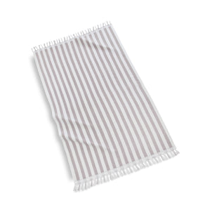 Cannes Beach Towels Grey/White|customizer