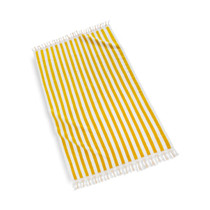 Cannes Beach Towels Yellow/White|customizer