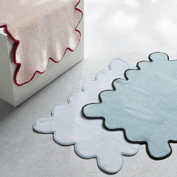 Chairish Bath Mats White/sage