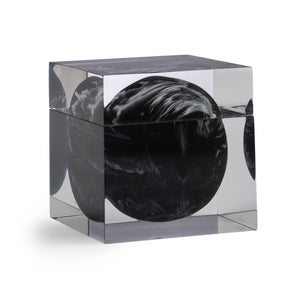 Ducale Bath Accessories Black|Cotton Jar