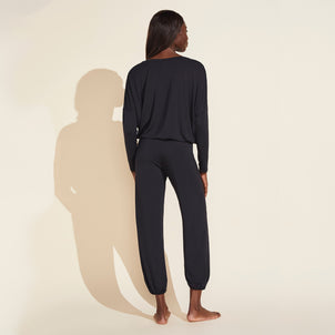 Eberjey Gisele Modal Slouchy Set Black / Ivory