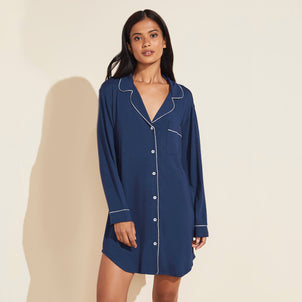 Eberjey Gisele Sleepshirt Navy / Ivory