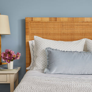 Iris Block Shams Slate