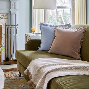 Wellesley Velvet Throw Pillow Covers 20 x 20