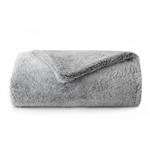Faux Fur Blanket Grey (Faux Fur)