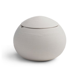 Fillmore Bath Accessories Ivory/Black|Cotton Jar