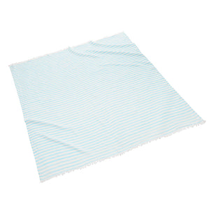 Holbox Linen Beach Blankets aqua (holbox)|customizer