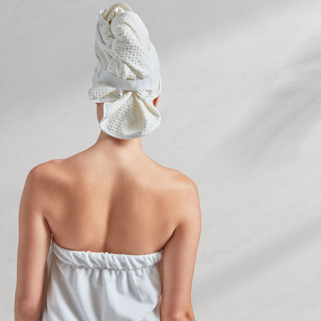 Spa Hair Towel Wrap - White / Hair Wrap