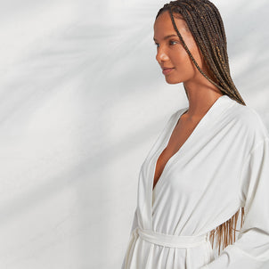 The Shaya Robe White