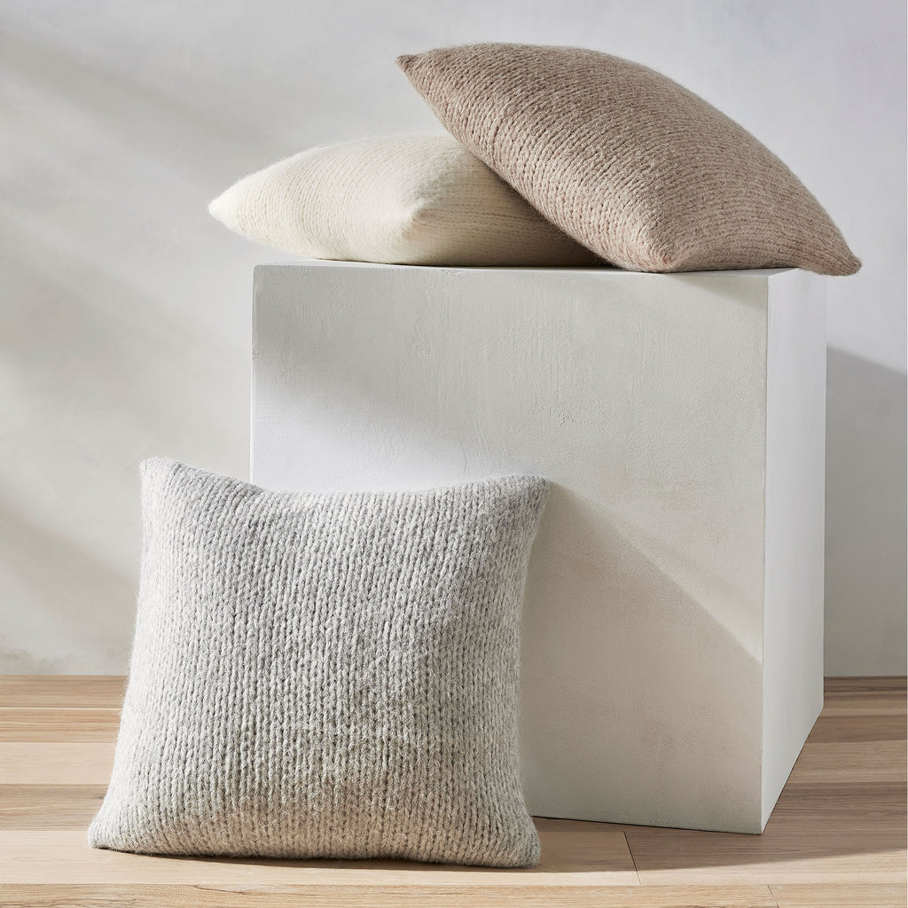 Extra Large Lumbar Cover Bouclé Pillow Modern Minimal Pillow