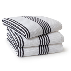 Newbury Kitchen Towels - Set of 3 Dark Grey (kitchen towels)