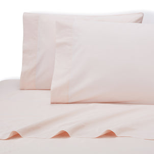Lorimer Washed Percale Pillowcase Set of 2 Dusty Rose