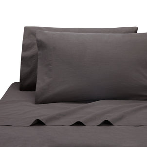 Lorimer Washed Percale Pillowcase Set of 2 Coal