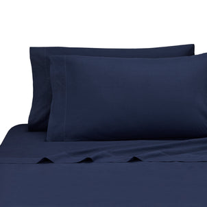 Lorimer Washed Percale Pillowcase Set of 2 Navy