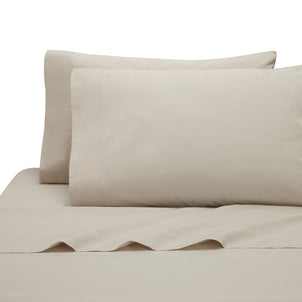 Lorimer Washed Percale Pillowcase Set of 2 Oatmeal