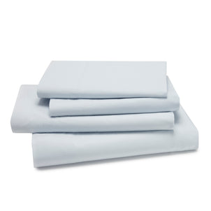 Lorimer Washed Percale Sheet Set Ice Blue (Lorimer)|Queen