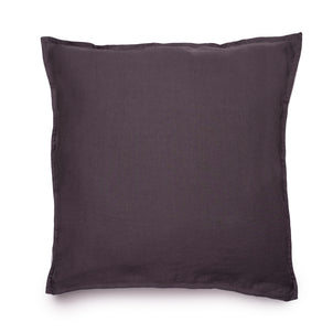 Linen - Bamboo Sham Set of 2 Coal|2 Euro Shams