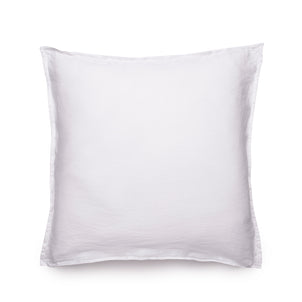 Linen - Bamboo Sham Set of 2 White|2 Euro Shams