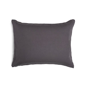 Linen - Bamboo Sham Set of 2 Coal|2 Standard Shams