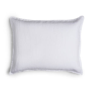 Linen - Bamboo Sham Set of 2 White|2 Standard Shams