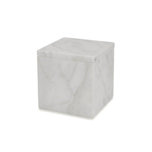 Marmol Bath Accessories White|Cotton Jar