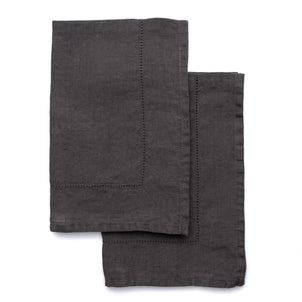 Linen Napkins - Set of 2 Charcoal (tabletop)