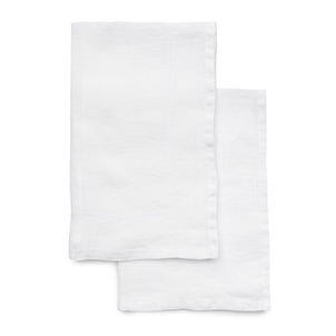 Linen Napkins - Set of 2 White