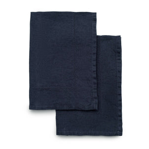 Linen Napkins - Set of 2 Indigo Blue (tabletop)|customizer