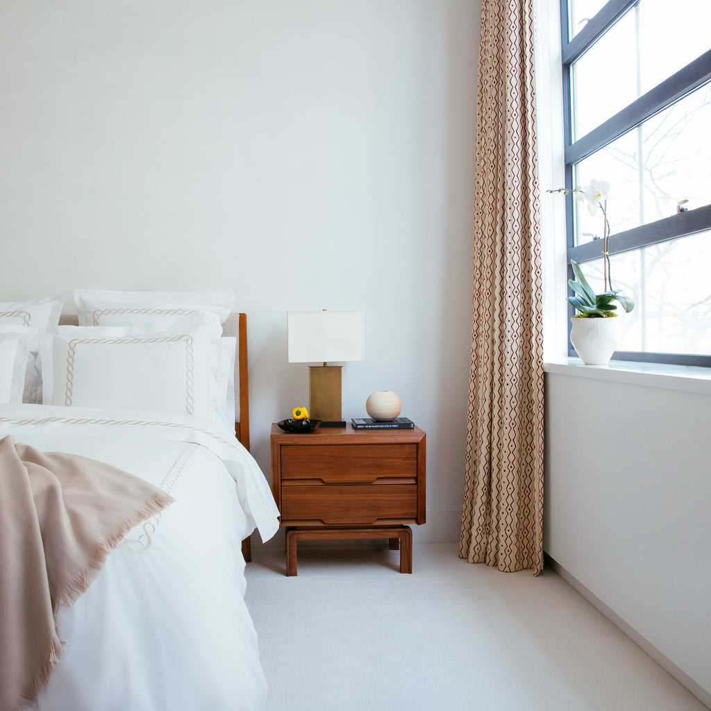 Catena Embroidered Percale Duvet