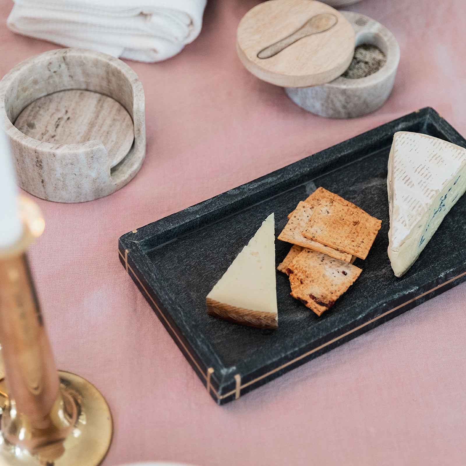 Palais Marble Bath Accessories Kassatex