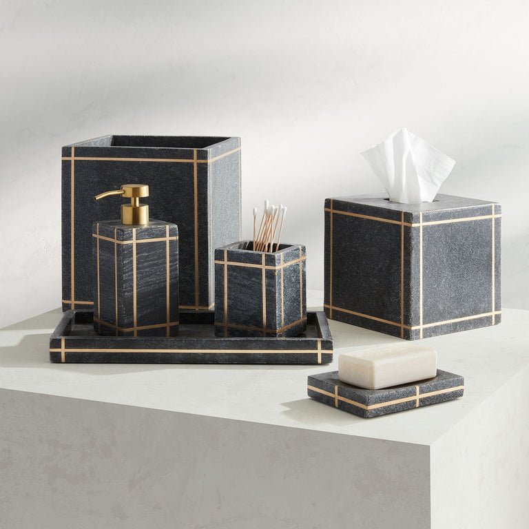 Palais Marble Bath Accessories Kassatex