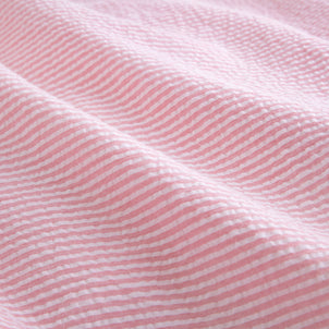 Seersucker Stripe Duvet Dusty Pink (Seersucker)