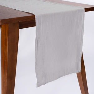 Linen Runner Pale Grey (tabletop)