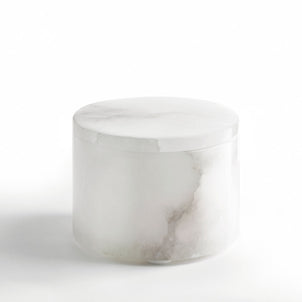 Alabaster Bath Accessories White|Cotton Jar