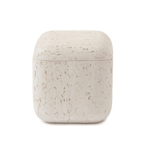 Aman Bath Accessories Ivory (Culver)|Cotton Jar