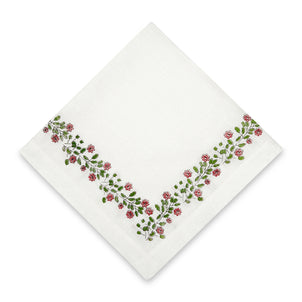 Art-chives Rose Bush Napkin, Set of 4 Crimson