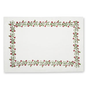 Art-chives Rose Bush Placemat, Set of 4 Crimson