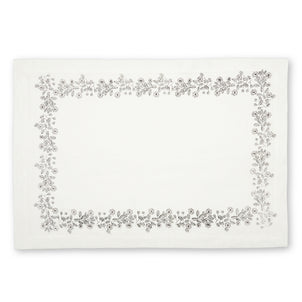 Art-chives Rose Bush Placemat, Set of 4 Grey