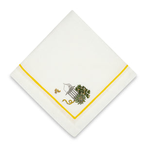 Art-chives Wild Indian Garden Napkin, Set of 4 Yellow