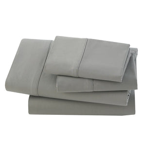 Bamboo Sateen Sheet Set Grey|Queen