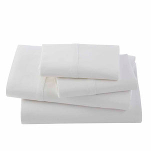 Bamboo Sateen Sheet Set White|king