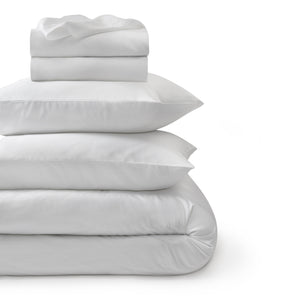 Bamboo Sateen Bedding Bundle White|Twin