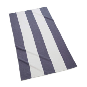 Block Stripe Fouta Beach Towels Indigo|customizer