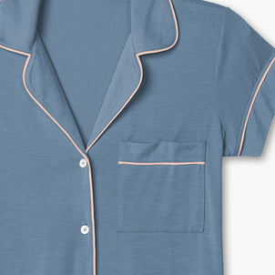 Eberjey Gisele Short PJ Set Blue Shadow / Blush|customizer