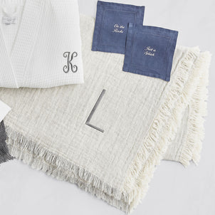 Brentwood Cotton-Wool Throw Linen