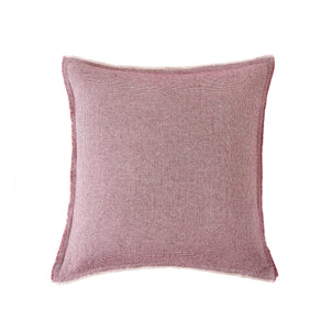 Brentwood Cotton-Wool Throw Pillow Covers Burgundy (Brentwood)|20" x 20"