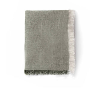 Brentwood Cotton-Wool Throw Olive (Brentwood)|customizer