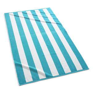 Cabana Stripe Beach Towels Aqua|customizer